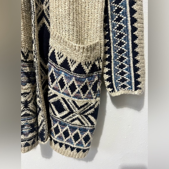 Lucky Brand Aztec Triabl Knit Cardigan Sweater - XS - Picture 6 of 10